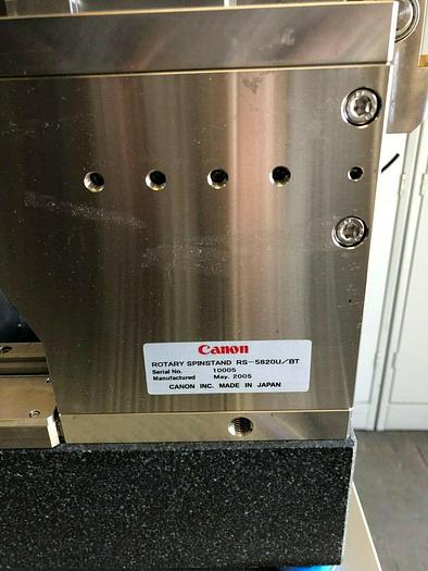 Used CANON ROTARY SPINSTAND RS-5820U-BT SPINSTAND CONTROLLER SPIC2005A