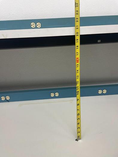 Used WORKBENCH WITH STORAGE AND LIGHT 96'' x34'' x61''h