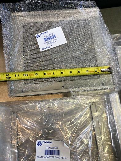 Used DYMAX PACKAGE EC 5000, LIGHTSHIELD TRAY ASSEMBLY , PLATE ADAPTER,1200 EC FAN TOP