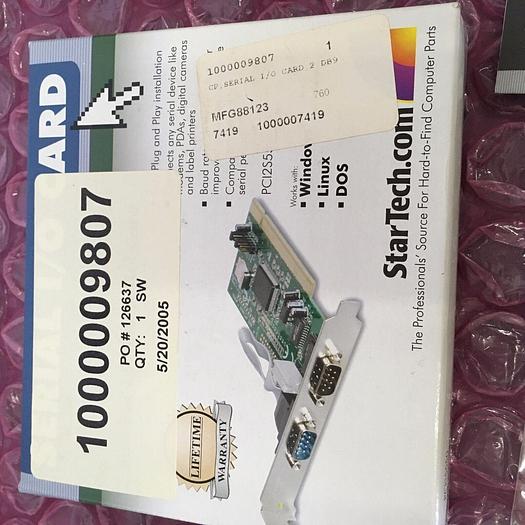Used STARTECH 100000 9807 SERIAL 1 0 CARD