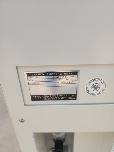 Used KASHIYAMA DRY VACUUM PUMP