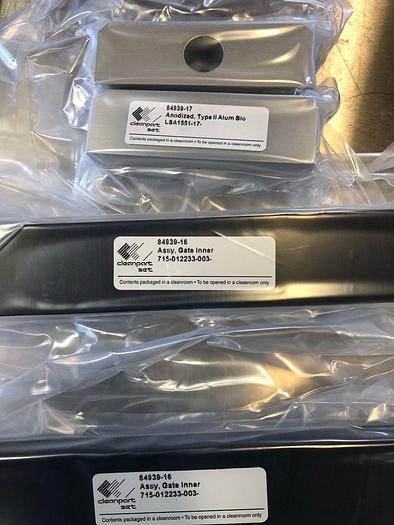 Used LAM  715-012233-003 ASSY GATE INNER QTY 2, LSA1551-17ANODIZED TYPE II ALUM BIO