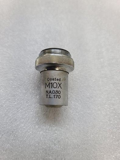 Used UNITRON COATED M10X N.A.0.30 TL 170 OBJECTIVE