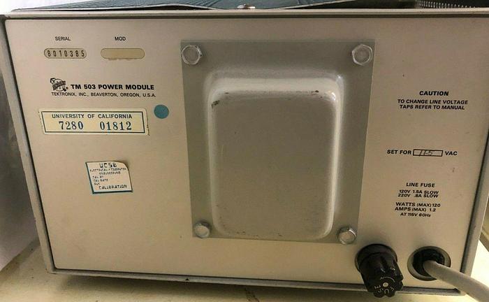 Used TEKTRONIX DM501 DIGITAL MULTIMETER, PG501 PULSE GENERATOR, SG502 Oscillator