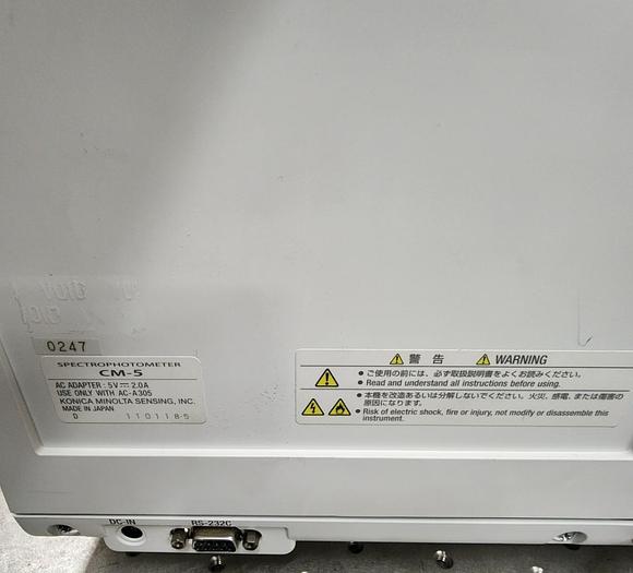 Used KONICA MINOLTA SPECTROPHOTOMETER CM-5