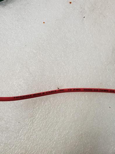 Used TRIANGLE WIRE CABLE, INC 10 AWG THHN RED