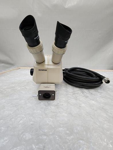 Used OLYMPUS MICROSCOPE, SZ-CTV, GSWH20X EYEPIECE
