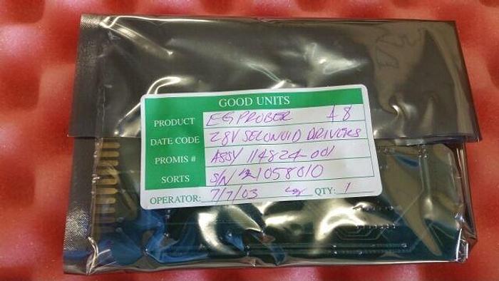 ELECTROGLAS PROBE STATION BOARD 28V SELONOID DRIVER P/N 114824-001 (A8)