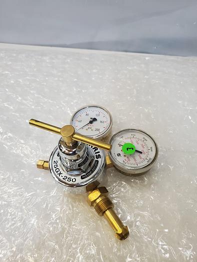 Used HARRIS 25GX-250 COMPRESSED GAS REGULATOR