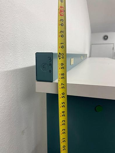 Used WORKBENCH WITH STORAGE AND LIGHT 96'' x34'' x61''h