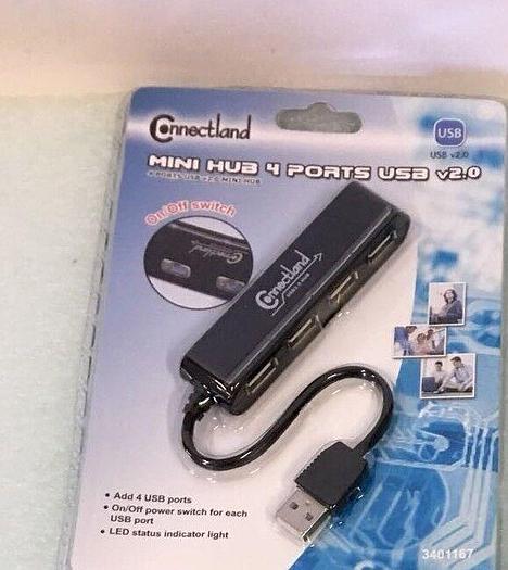 Used CONNECTLAND  MIN HUB  4 PORTS USB V2.0