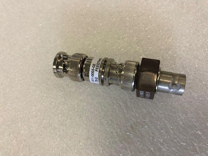 Used Tektronix 011-0055-02 Fedthru Termination 1W 75 Ohm DC- 500 MHz