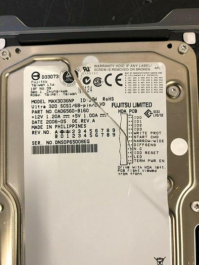 Used FUJITSU MAX3036NP