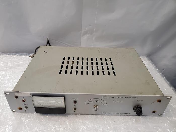 Used Pacific photometric 203 negative high voltage power supply