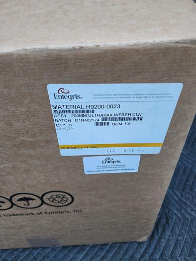 Used Entegris H9200-0023 Wafershield Wafer Transport Lot of 8