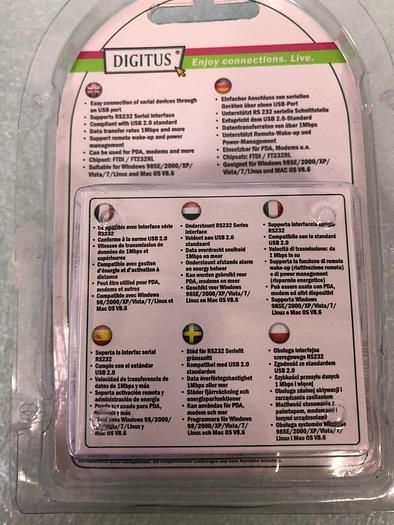 Used DIGITUS USB TO SERIAL CONVERTER