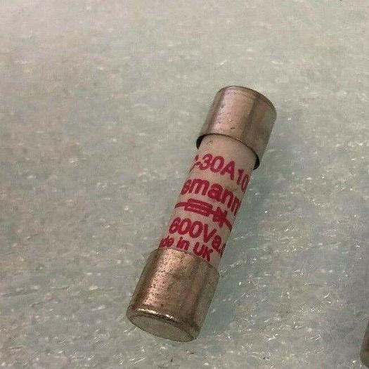 Used Bussmann FWS-30A10F 30AMP FUSE 600 VOLTS