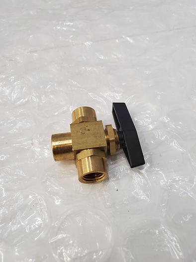 Used FEMALE L-PORT BRASS BALL VALVE