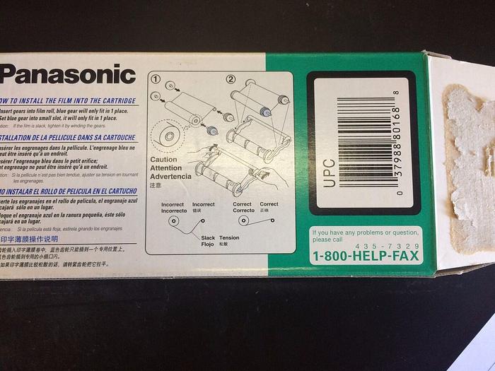 Used PANASONIC KX-FA136 GENUINE INK FILM ONE ROLL-NEW IN BOX