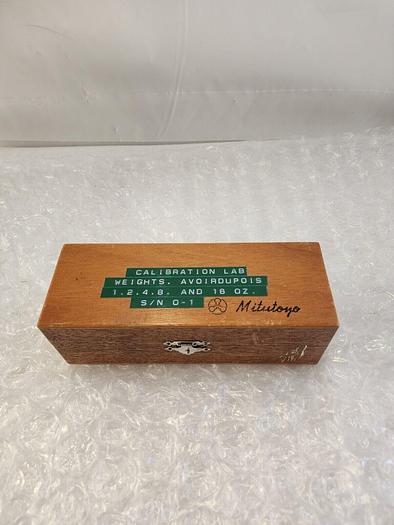 Used MITUTOYO CALIBRATION LAB WEIGHTS