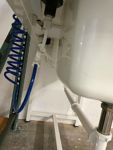 Used E.L. Mustee & Sons inc CHEMICAL SAFE POLYBENCH WUAL SINKS WITH SPRAYER AND YELLO