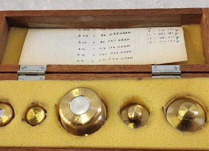 Used MITUTOYO CALIBRATION LAB WEIGHTS
