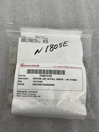 Used EDWARDS Y04210123 WATER JET KITALL MODS 85 316SS (LOT OF 6)