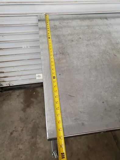Used TERRA UNIVERSAL STAINLESS STEEL TABLE 60''  X 34''