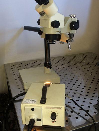 Used NuLine Microscope w/ Fostec Fiber Optic Illuminator, & much More!