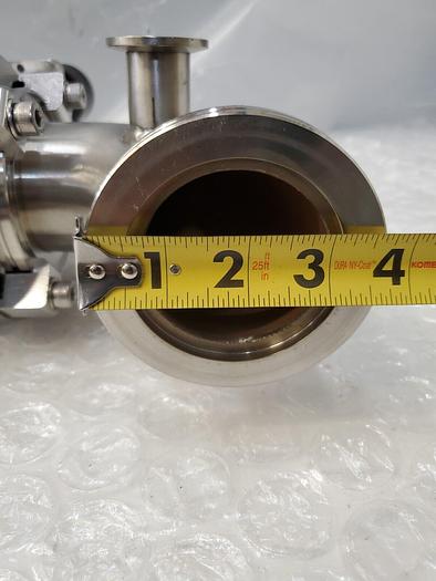 Used EDWARDS GVI 63M GATE VALVE WITH STAINLESS STEEL ADAPTER