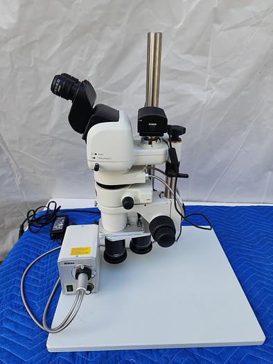 Used NIKON SMZ1270 NIKON Plan Apo 0.5x WF WD:82.5, 1x WF WD 70, C-W 10XB/22