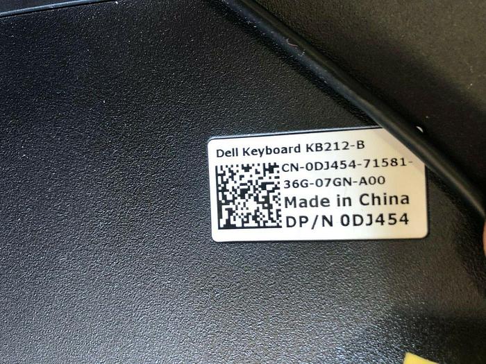 Used DELL KEYBOARD KB212-B