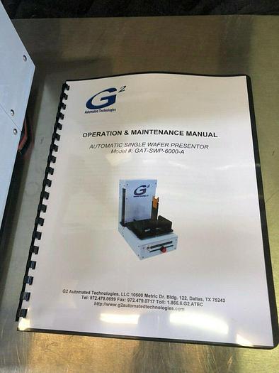 Used G2 AUTOMATED TECHNOLOGIES GAT-SWP-6000-A WAFER PRESENTER