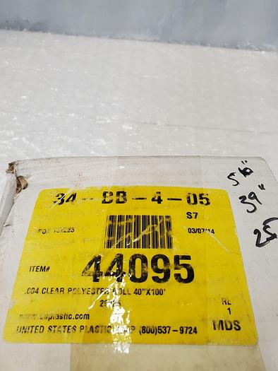 Used CLEAR POLYESTER ROLL 40x100
