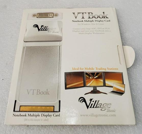 Used VILLAGE TRONIC VT BOOK NOTEBOOK MULTIPLE DISPLAY CARD