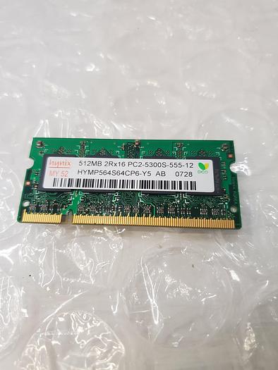 Used HYNIX HYMP564S64CP6-Y5 512MB DDR2 SODIMM MEMORY
