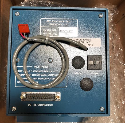 Used MT SYSTEMS MTS-65 ETCH TEMP CONTROLLER