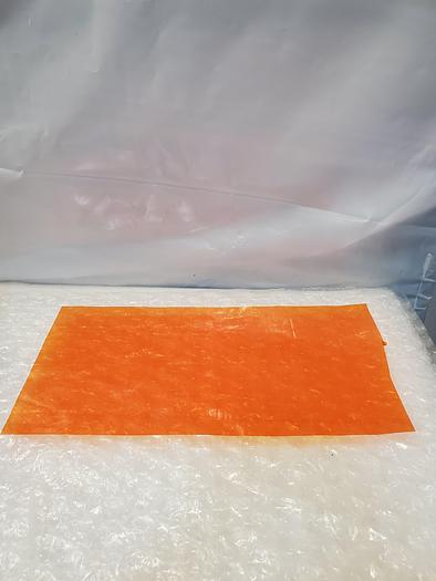 Used ARTUS PLASTIC SHEET AMBER 10X20X.001
