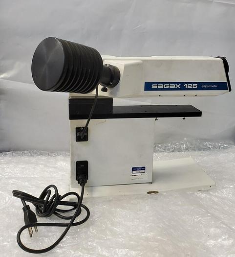 Used SAGAX 125 ELLIPSOMETER MODEL 125 E