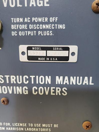 Used HARRISON 6521A DC POWER SUPPLY