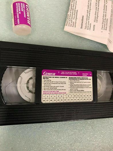 Used GENEVA VHS HEAD CLEANER