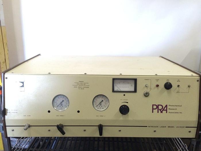 Used PRA(Photochemical Research Associates) Nitrogen Laser Model LN1000
