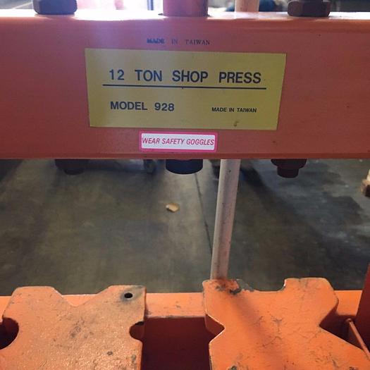 Used 12 TON SHOP PRESS