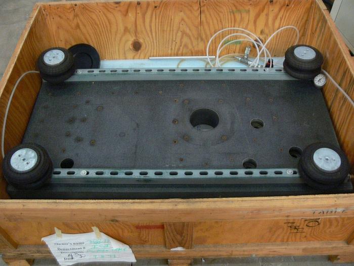 Used NEWPORT GRANITE TABLE WITH INFLATABLE RUBBER SUPPORTS 4''x2.4''x4''