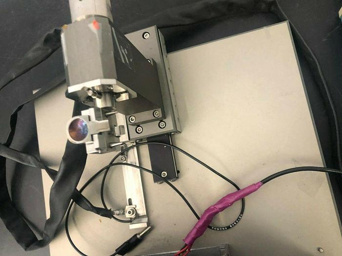 Used LAKE SHORE Electromagnets on stand with 2.5''thick x5.5'' dia  WITH 110 CURRENT