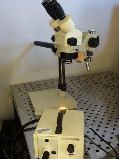 Used NuLine Microscope w/ Fostec Fiber Optic Illuminator, & much More!