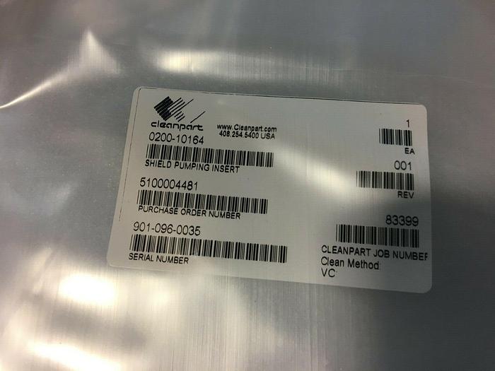 Used AMAT 0200-10164 SHIELD PUMPING INSERT SIN, DXZ