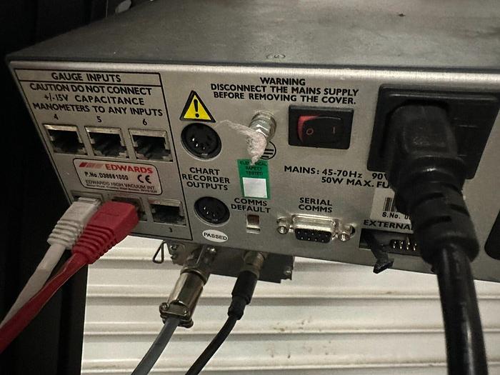Used PFEIFFER VACUUM PUMP EDWARD GAUGE CONTOLLER , PFEIFFER VACUUM DCU