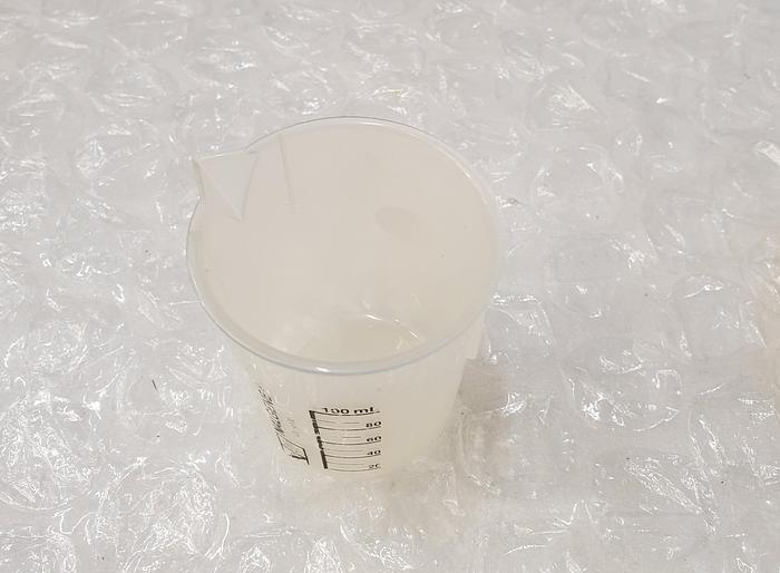 Used NALGENE 120-0100 100ml PLASTIC GRIFFIN BEAKER