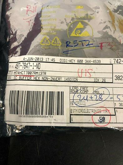 Used M74HCT7007RM13TR BUFFER QTY 20